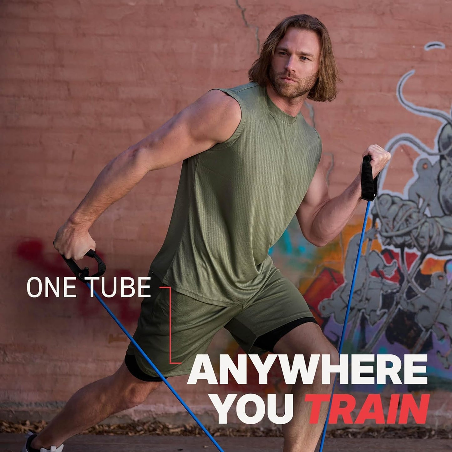 Xertube Resistance Bands with Handles – Individual Exercise Cords Available, Includes Home Gym Workout Fitness Door Anchor Attachment Option