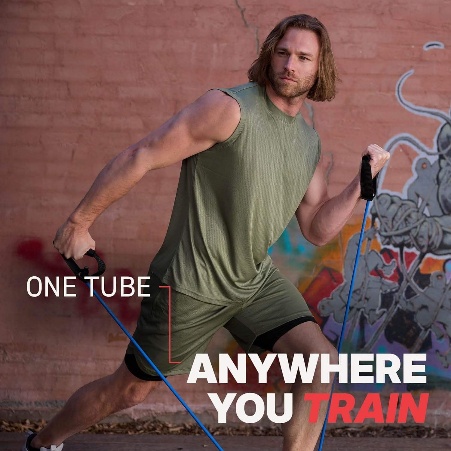 Xertube Resistance Bands with Handles – Individual Exercise Cords Available, Includes Home Gym Workout Fitness Door Anchor Attachment Option